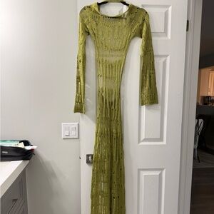 Jaded London Long Sleeve Olive Dress (worn once)